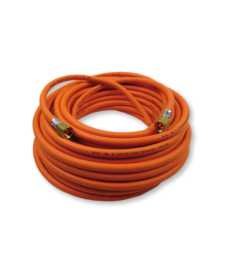 Couronne de tuyau Propane avec raccords sertis 3/8 Gauche