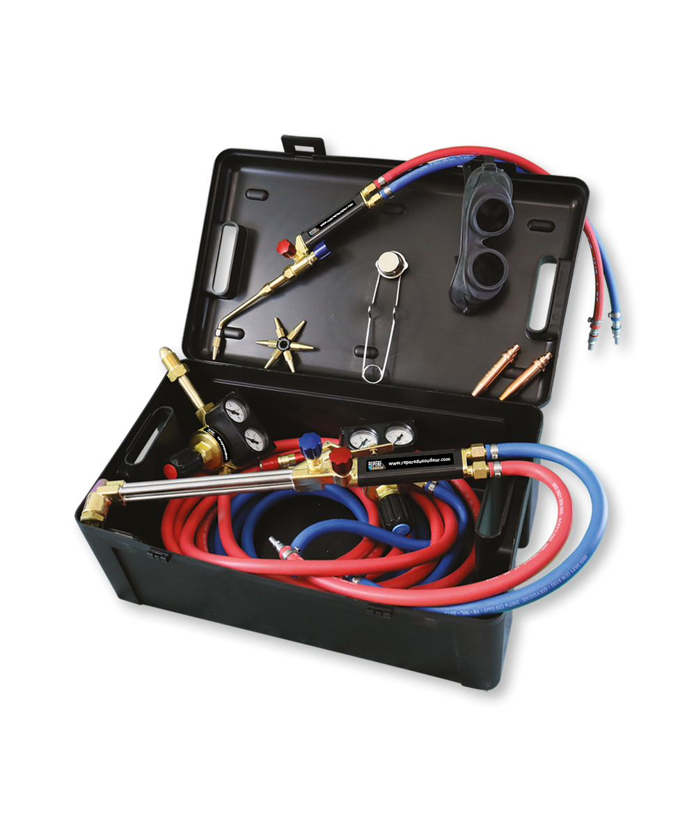 Coffret de soudage et découpage chalumeaux Oxygène / Acétylène