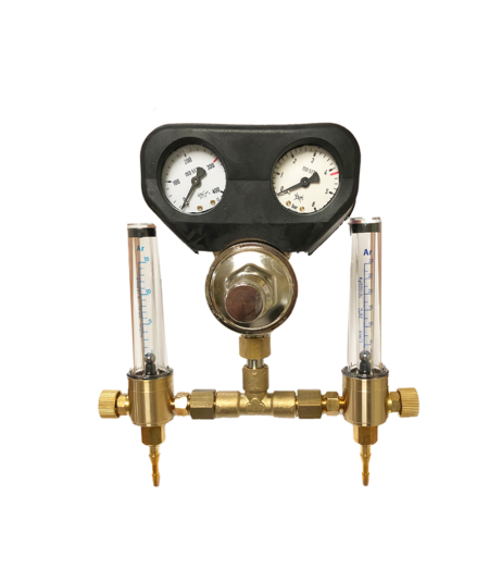 Manodétendeur débilitre Argon / CO2 Zéphyr avec double rotamètres 15 et/ou 30 L/Min
