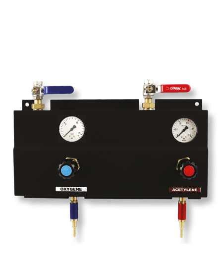 Tableau mural Eole seconde détente de gaz oxygène 16 bars et acétylène 2.5 bars