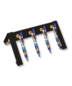 Répartiteur de gaz oxygène seconde détente sur pied 4 sorties