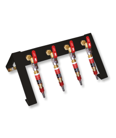 Répartiteur de gaz acétylène ou propane seconde détente sur pied 4 sorties