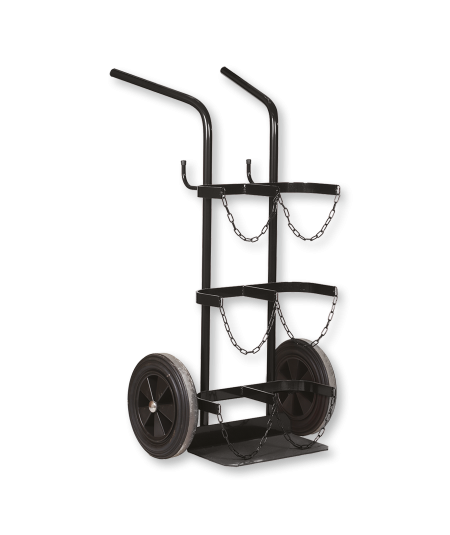 Chariot en acier pour bouteille de gaz oxygène / acétylène type B20 et B50