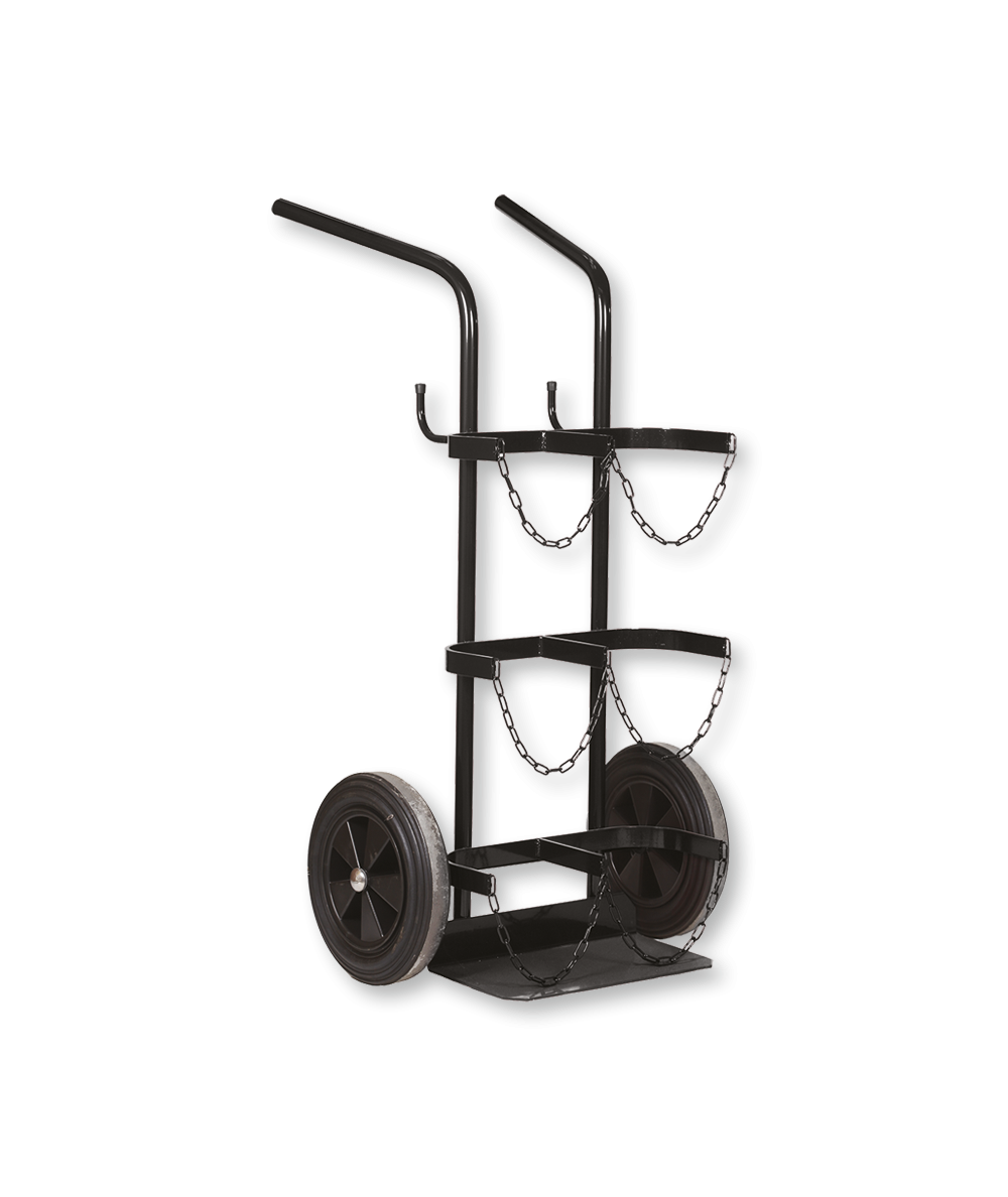Chariot en acier pour bouteille de gaz oxygène / acétylène type B20 et B50