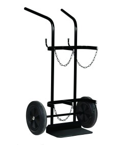 Chariot en acier pour bouteille de gaz oxygène / propane type B50 / 35kg