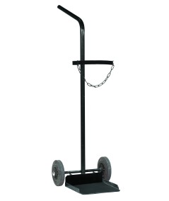 Chariot en acier pour 1 bouteille de gaz oxygène ou propane type B50 / 35kg