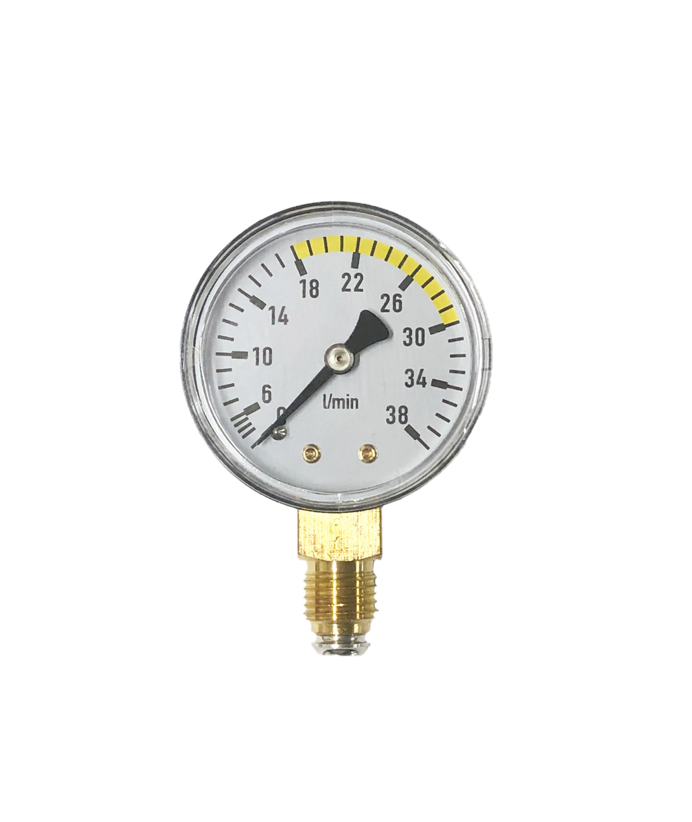 Manomètre 20L/min ou 38L/min diamètre 50mm pour manodétendeur argon / CO2