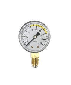 Manomètre 20L/min ou 38L/min diamètre 50mm pour manodétendeur argon / CO2