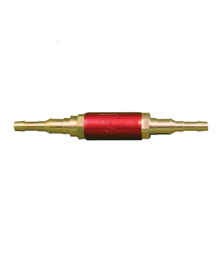 Clapet anti-retour stop feu Acétylène pour tuyaux Ø6.3x12 / 10x17