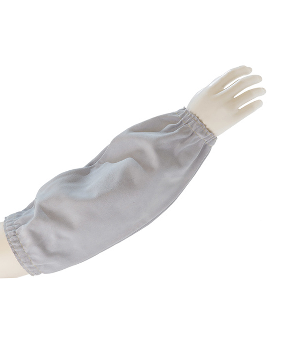 Paire de manchettes de soudeur en croûte de cuir longueur 40 cm
