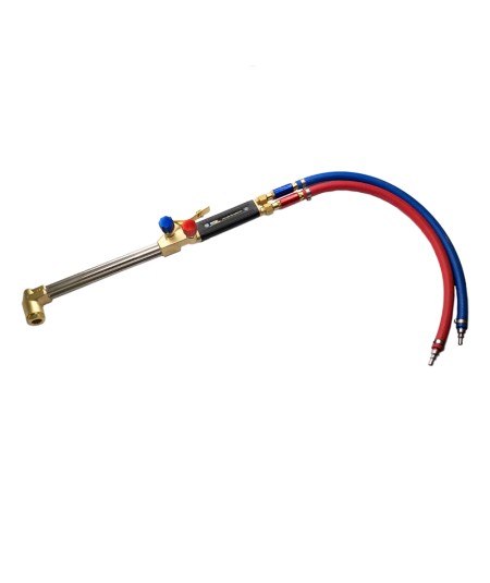 Paire de manchettes tuyaux soudage ø10x17 Oxygène / Gaz pour chalumeaux avec clapets anti retour de flamme