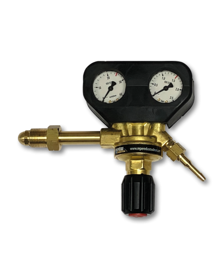 Ecrou 16x150 gauche + 1 douille pour tuyau Ø6.3x12 et Ø10x17 + 2 colliers à sertir en inox