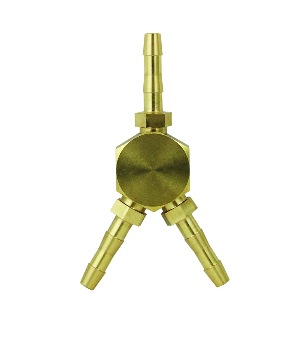 Raccord Y double liaison répartiteur de gaz pour tuyau