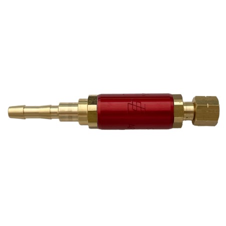 Clapets anti-retour stop feu oxygène, acétylène ou propane pour chalumeau écrous 12x100 type éclair 0 ou coupeur mini foudre