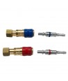 Paire de raccords rapides Oxygène / Gaz pour manodétendeurs sorties écrous 16x150