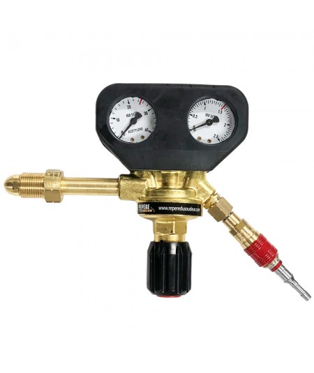 Paire de raccords rapides Oxygène / Gaz pour manodétendeurs sorties écrous 16x150