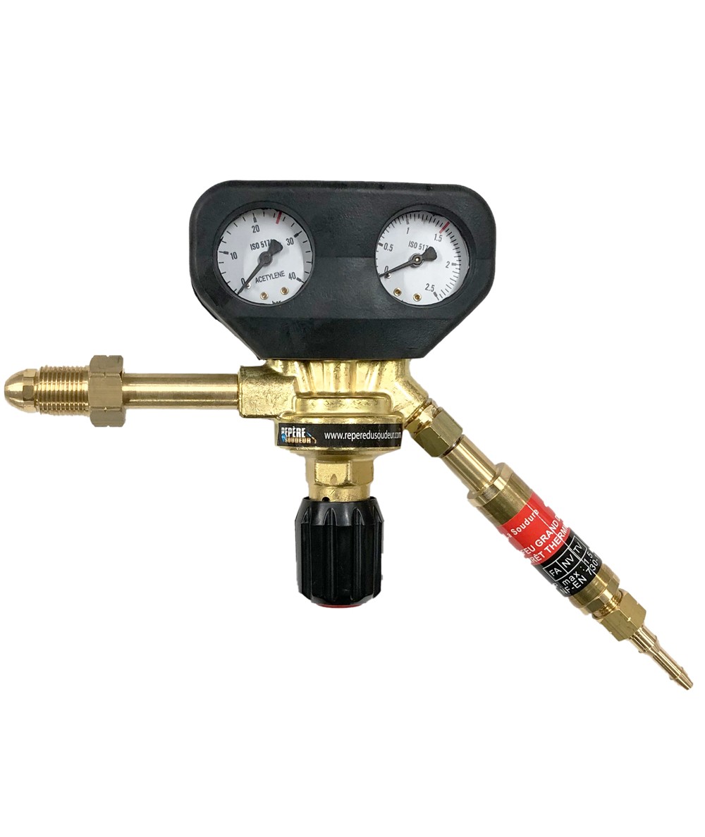 Clapet anti-retour stop feu grand débit avec arrêt thermique pour manodétendeur sortie 16x150