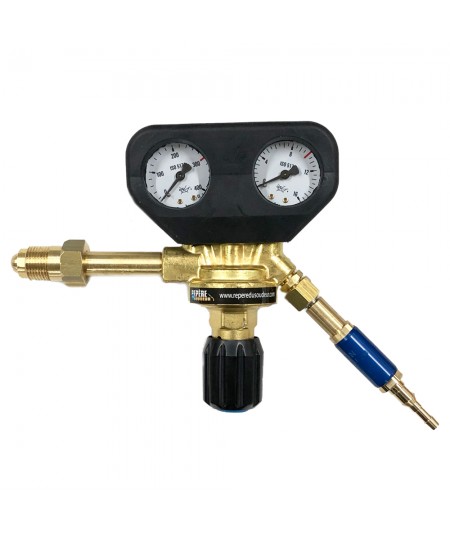 Paire de clapets anti-retour stop feu oxygène / propane écrous 16x150 pour manodétendeur