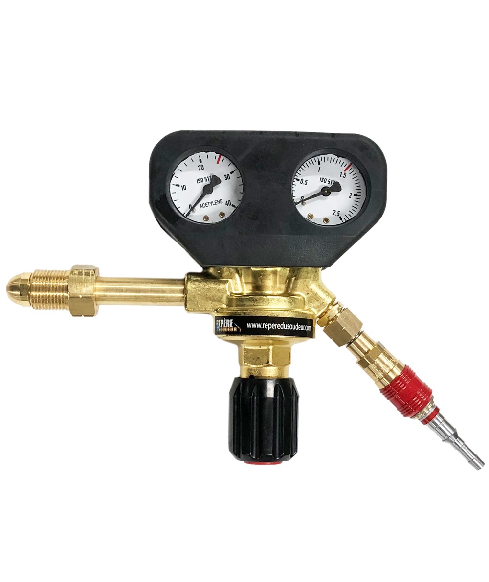 Raccord rapide Acétylène / Propane pour manodétendeur sortie écrou 16x150