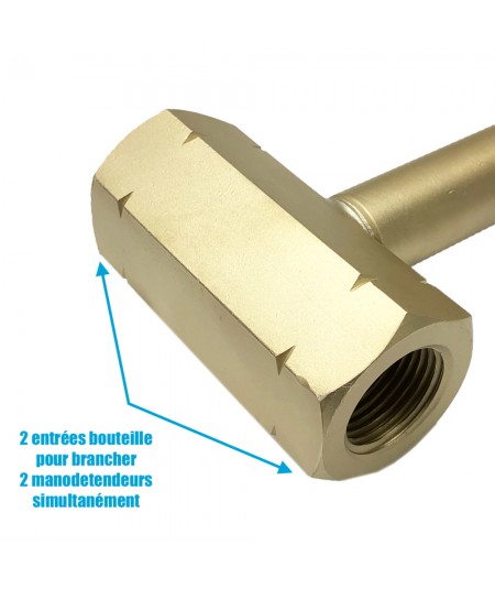 Té haute pression pour cadre bouteilles acétylène