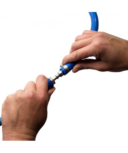 1/2 raccord rapide femelle Oxygène ou Gaz (acétylène, propane…)  pour tuyaux Ø6.3x12 et 10x17