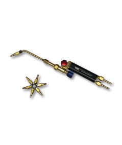 Chalumeau soudeur Eclair 0 lance démontable Oxygène / Acétylène avec clé 7 buses