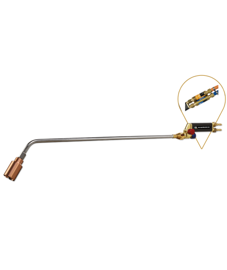 Chalumeau chauffeur Vulcain 3 lance 1000 mm avec clapet Anti-Retour Grand Débit Oxygène / Propane (GPL)