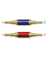 Paire de clapets anti-retour stop feu Oxygène/Acétylène pour tuyaux Ø6.3x12 / 10x17