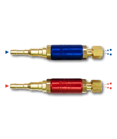 Paire de clapets anti-retour stop feu oxygène/propane pour chalumeau écrous 12x100 type soudeur éclair 0 ou coupeur mini foudre