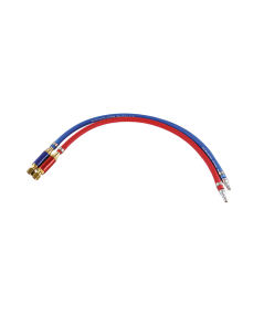 Paire de manchettes tuyaux soudage ø6,3x12 Oxygène / Gaz pour chalumeaux avec clapets anti retour de flamme