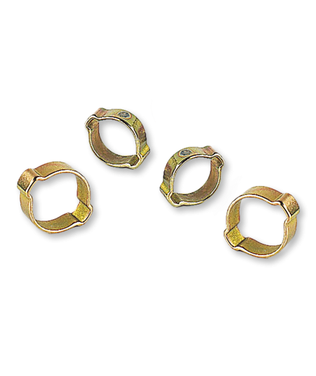 Sachets de 10 colliers à oreilles en inox pour tuyaux de soudage ø6,3x12 ou ø10x17