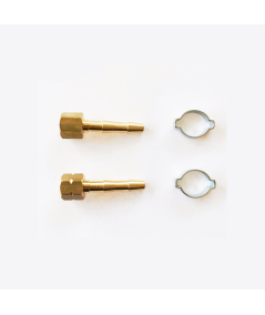 kit maintenance chalumeau : écrou 12x100 + 1 douille Ø6.3x12 + 1 collier en inox