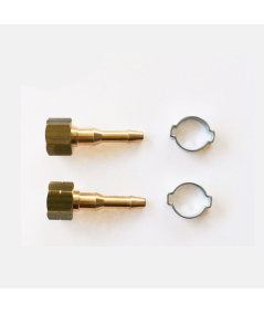 Kit maintenance chalumeau : écrou 16x150 + 1 douille Ø6.3x12 / Ø10x17 + 1 collier en inox