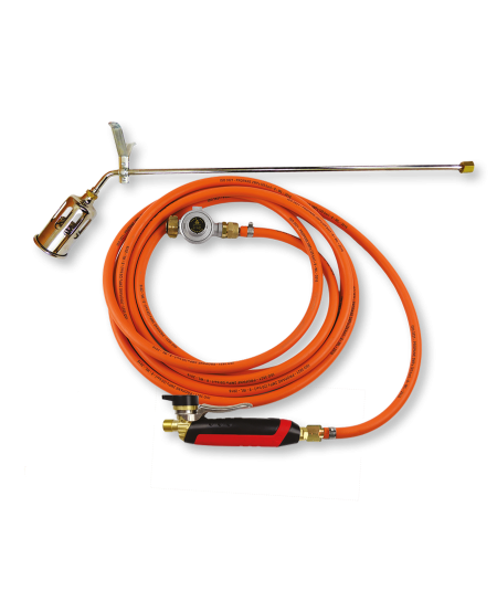 Equipement avec chalumeau étancheur en inox